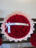 200 Red Roses Pink Transparent Wrapping